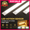 Motion Sensor Cabinet Lights Dimmable LED Night Light Wireless USB Rechargeable Led Tube Light for Wardrobe 3Colors Night Lamp